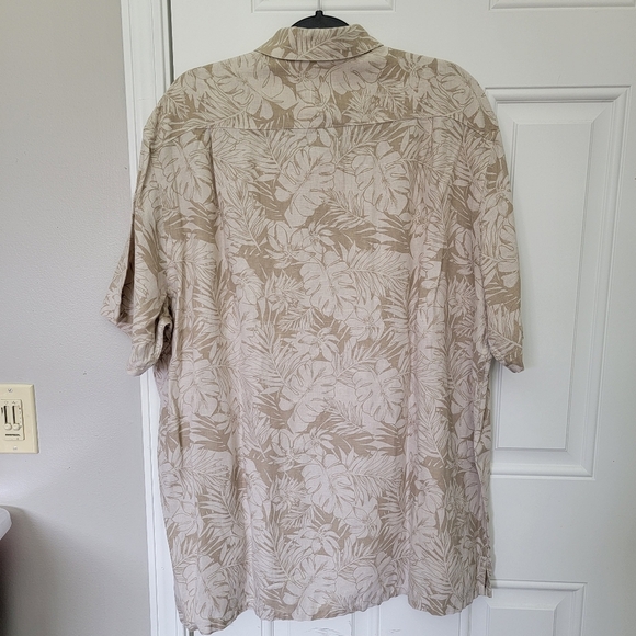 Tasso Elba Island Silk Linen Hawaiian Button Down Shirt Tropical Size XXL - Picture 4 of 8